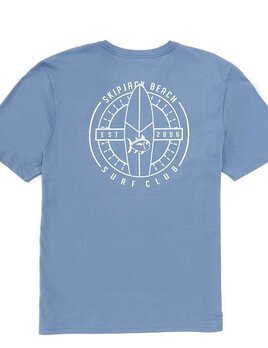 Southern Tide Beach Surf Club Tee Coronet Blue ALL