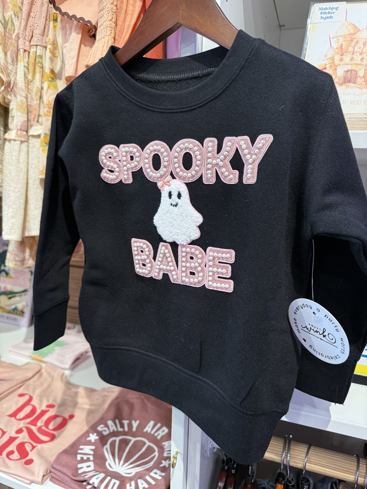 Sweet Wink Sweet Wink Spooky Babe Halloween Sweatshirt
