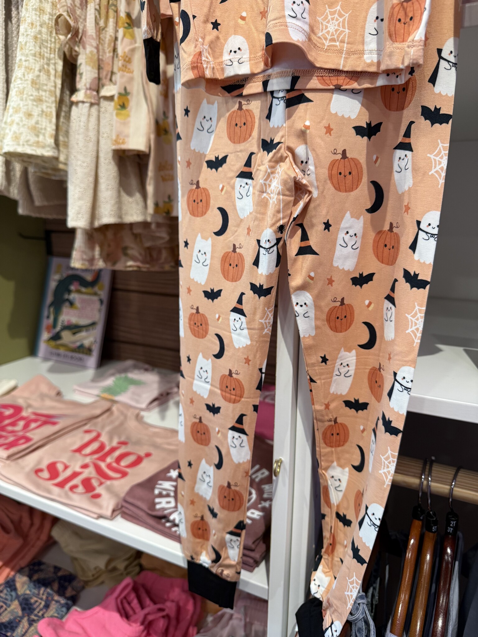 Emerson and Friends Boo-Tastic Glow-in-The-Dark Halloween Two-Piece Bamboo Long Sleeve Kids Pajama Pants Set