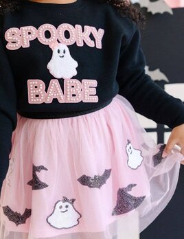 Sweet Wink Sweet Wink Spooky Babe Sequin Halloween Tutu