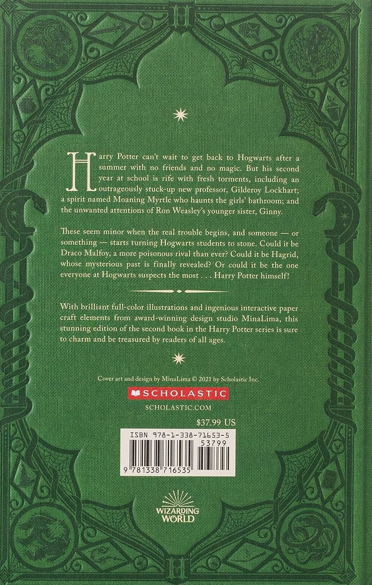 Scholastic Harry Potter and the Chamber of Secrets Minalima Edition