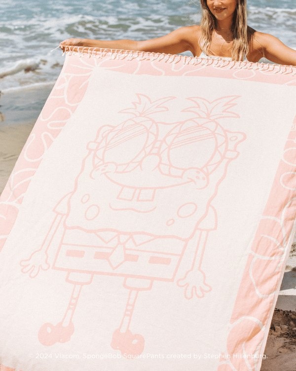 Sand Cloud Sand Cloud Spongbob Squarepants LG Towel DUSTY PINK