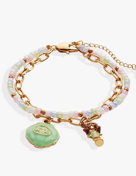 Alex and Ani Polly Pocket 2 Row Charm Bracelet