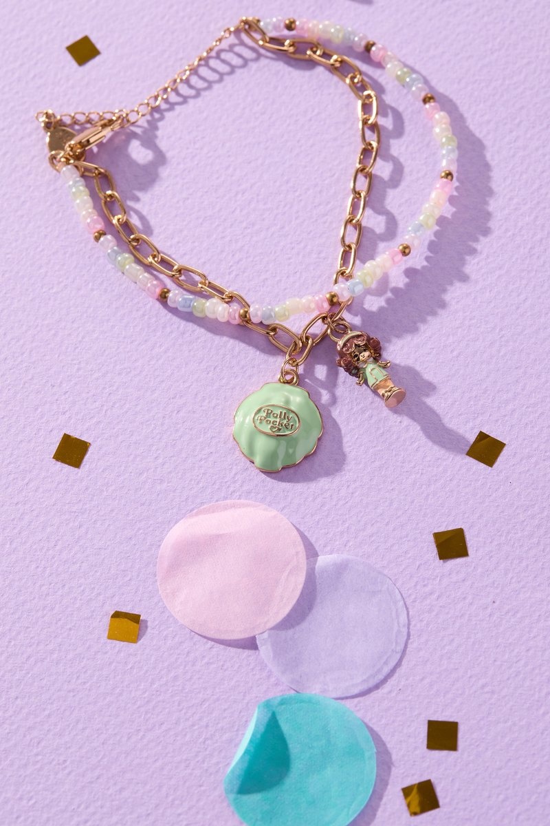 Alex and Ani Alex and Ani Polly Pocket 2 Row Charm Bracelet
