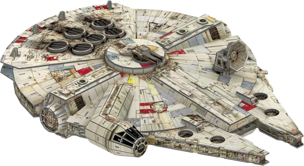 Star Wars 4D Build Millennium Falcon Cardstock Model Kit