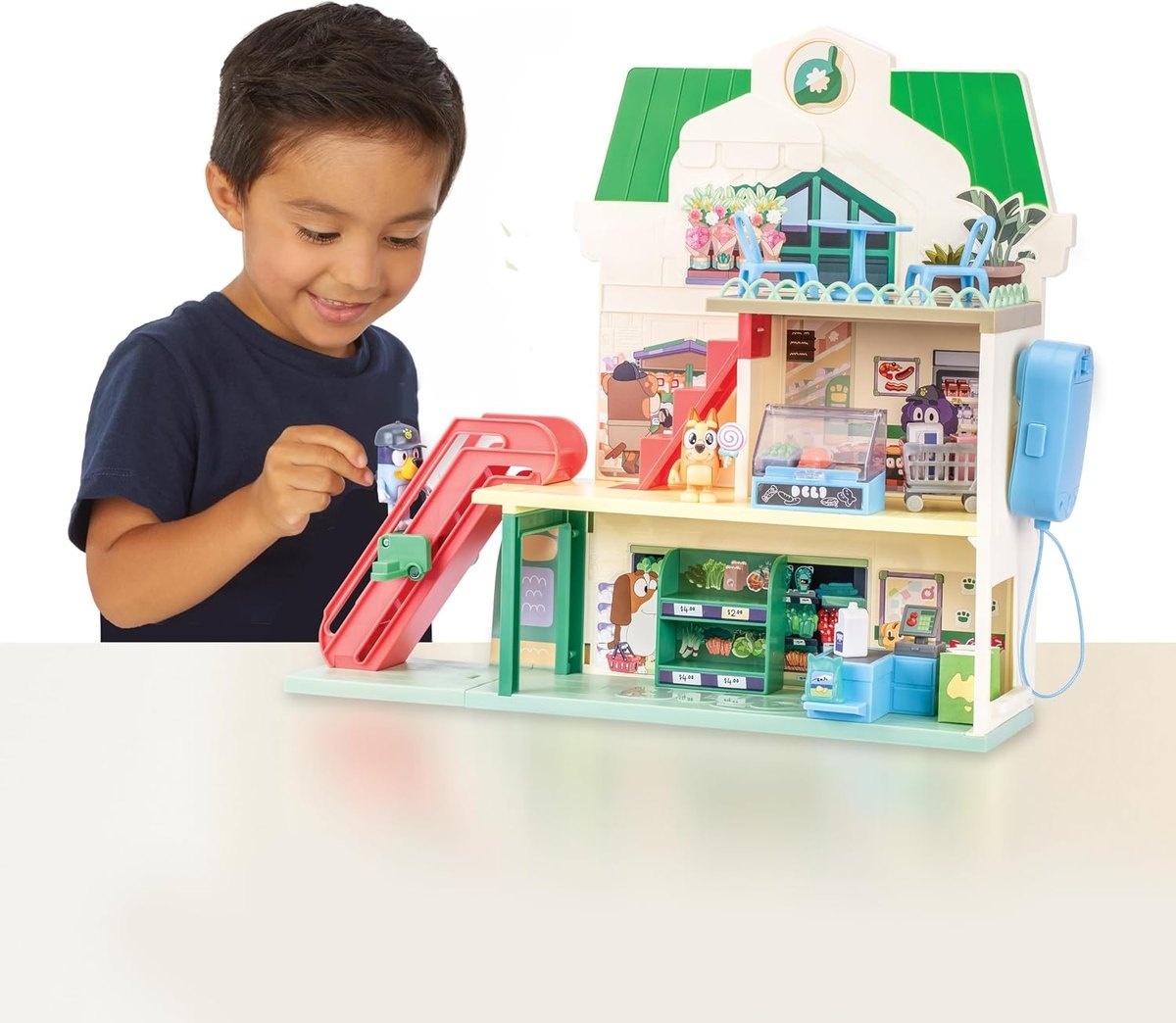 EE Distribution Bluey Let's Play Chef Supermarket Playset