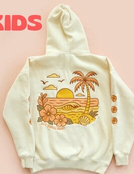 ALL Swell Surf Kids Sunset Embroidery Hoodie