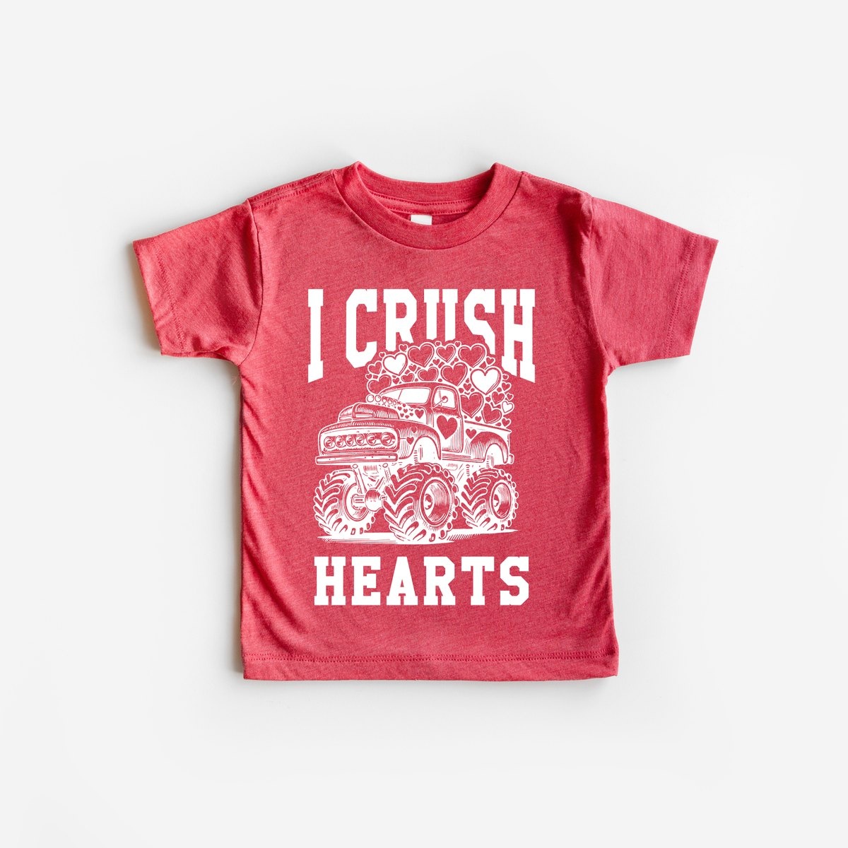 Benny & Ray Apparel I Crush Hearts Monster Truck Valentines Shirt