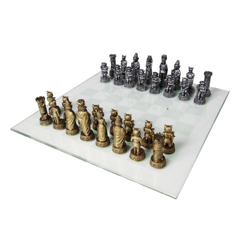 Faire Chess Set Dogs vs Cats