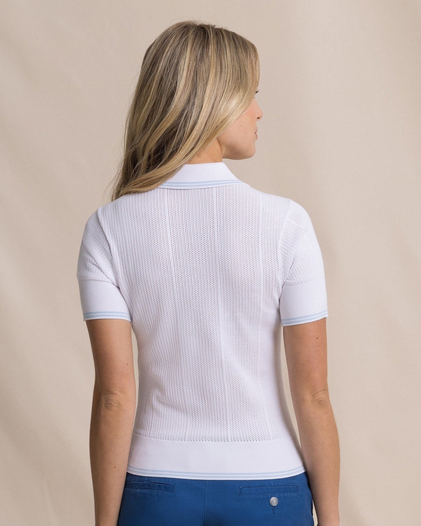 Southern Tide Southern Tide LS Evi Polo Sweater