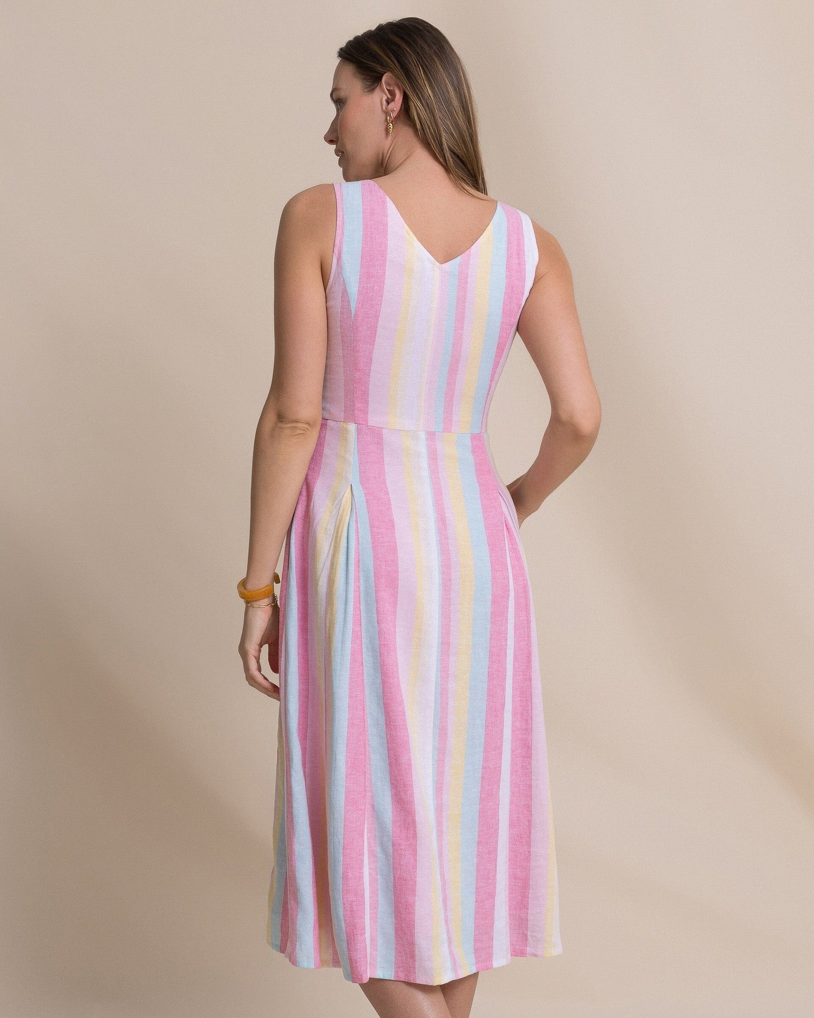 Southern Tide Southern Tide W Charmaine Gored Midi Dress 12262