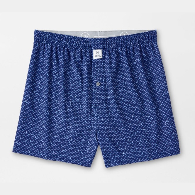 PETER MILLAR Peter Millar Whiskey Sour Performance Boxer Short - Sport Navy