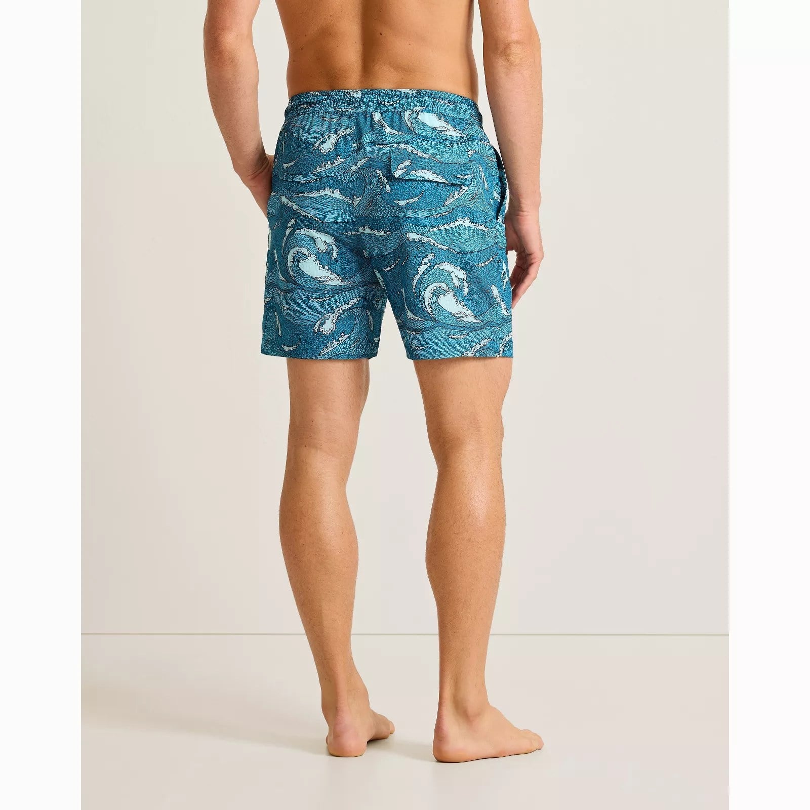 TOMMY BAHAMA Tommy Bahama Naples Wavescape Oasis 6" Swim Trunks - Continental