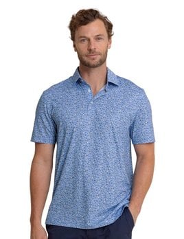 Southern Tide Driver I'll Have an Old Fashioned Printed Polo - Ocean Channel