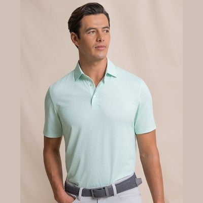 Southern Tide Southern Tide Driver Pineapple Parade Printed Polo - Green Ash