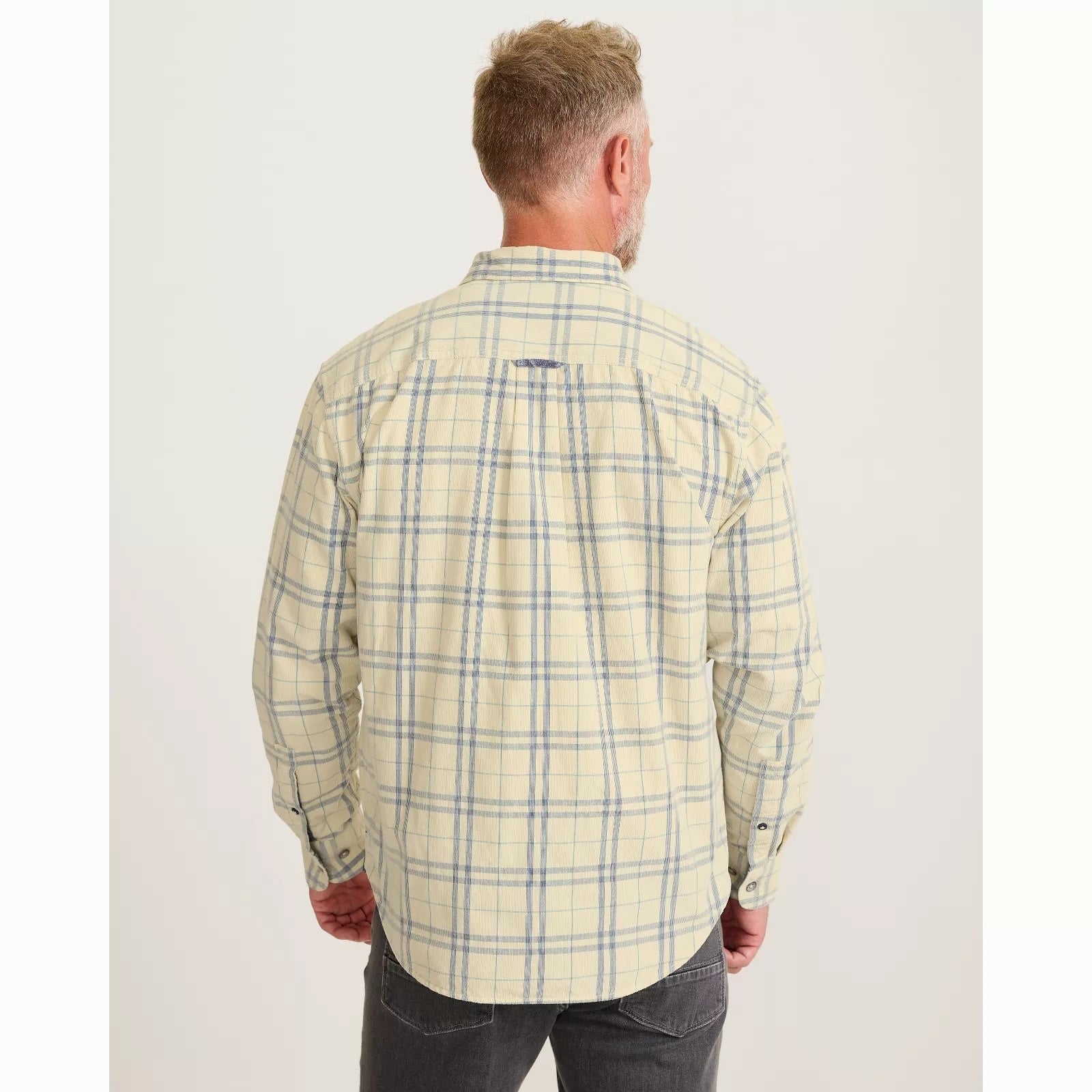 TOMMY BAHAMA Tommy Bahama Coastline Cord Indio Plaid Shirt - Cloud Cream