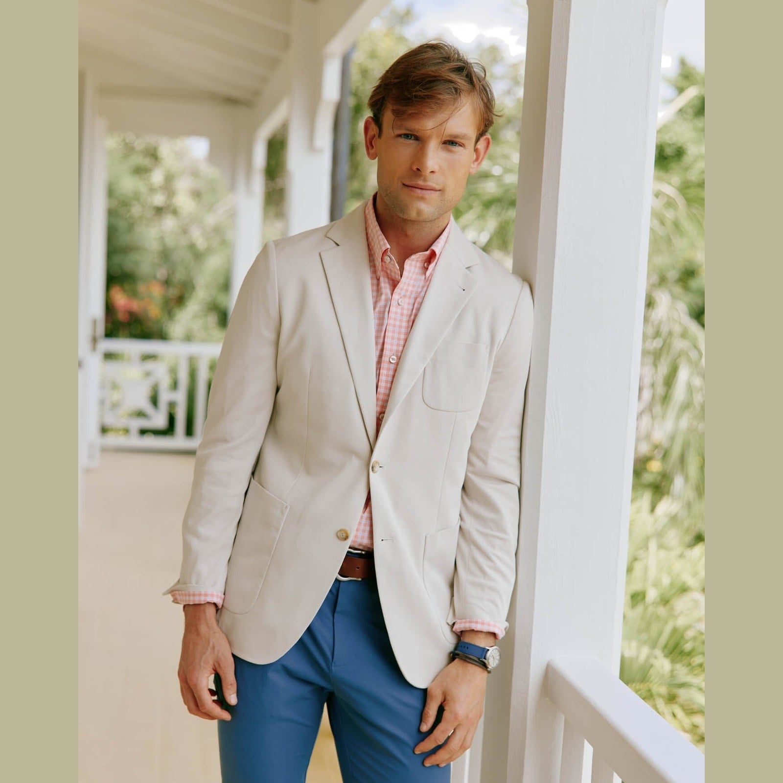Southern Tide Southern Tide Charleston Blazer - Perfectly Pale Khaki