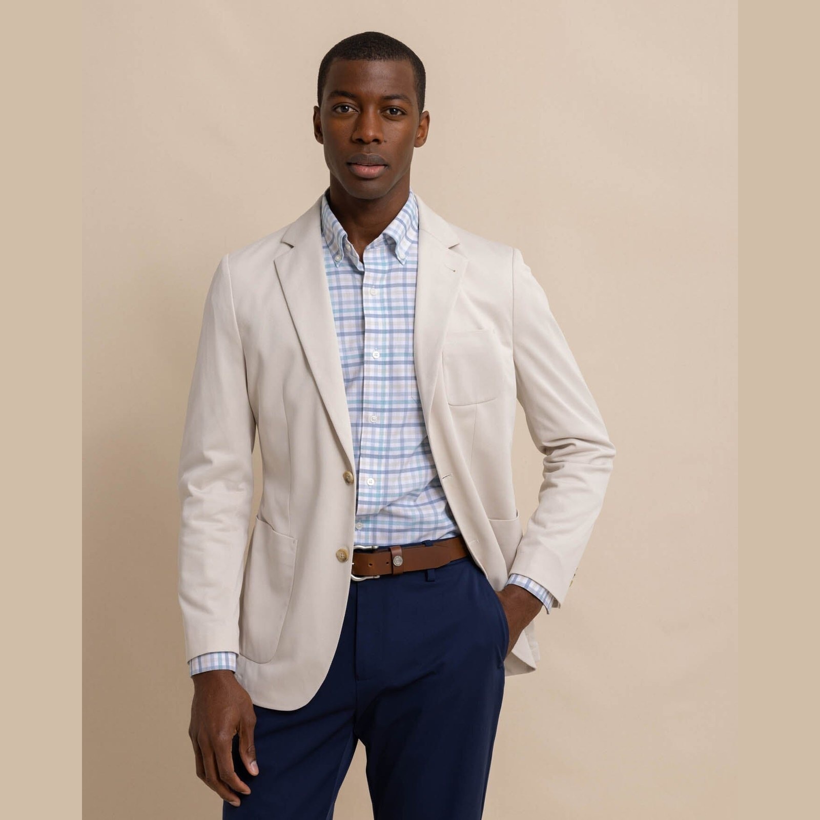 Southern Tide Southern Tide Charleston Blazer - Perfectly Pale Khaki