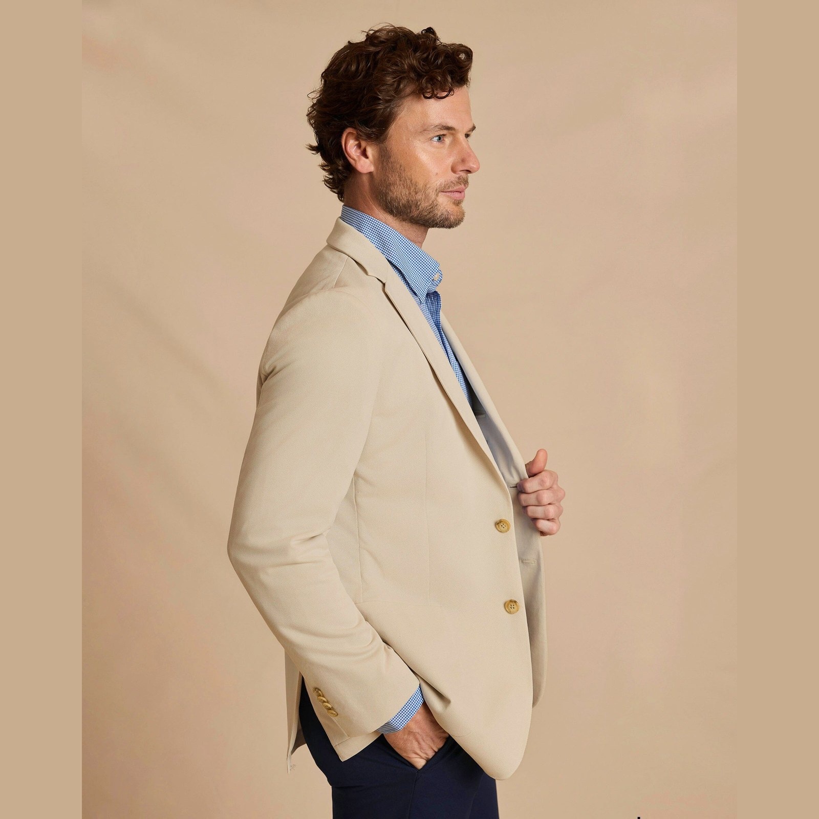 Southern Tide Southern Tide Charleston Blazer - Perfectly Pale Khaki