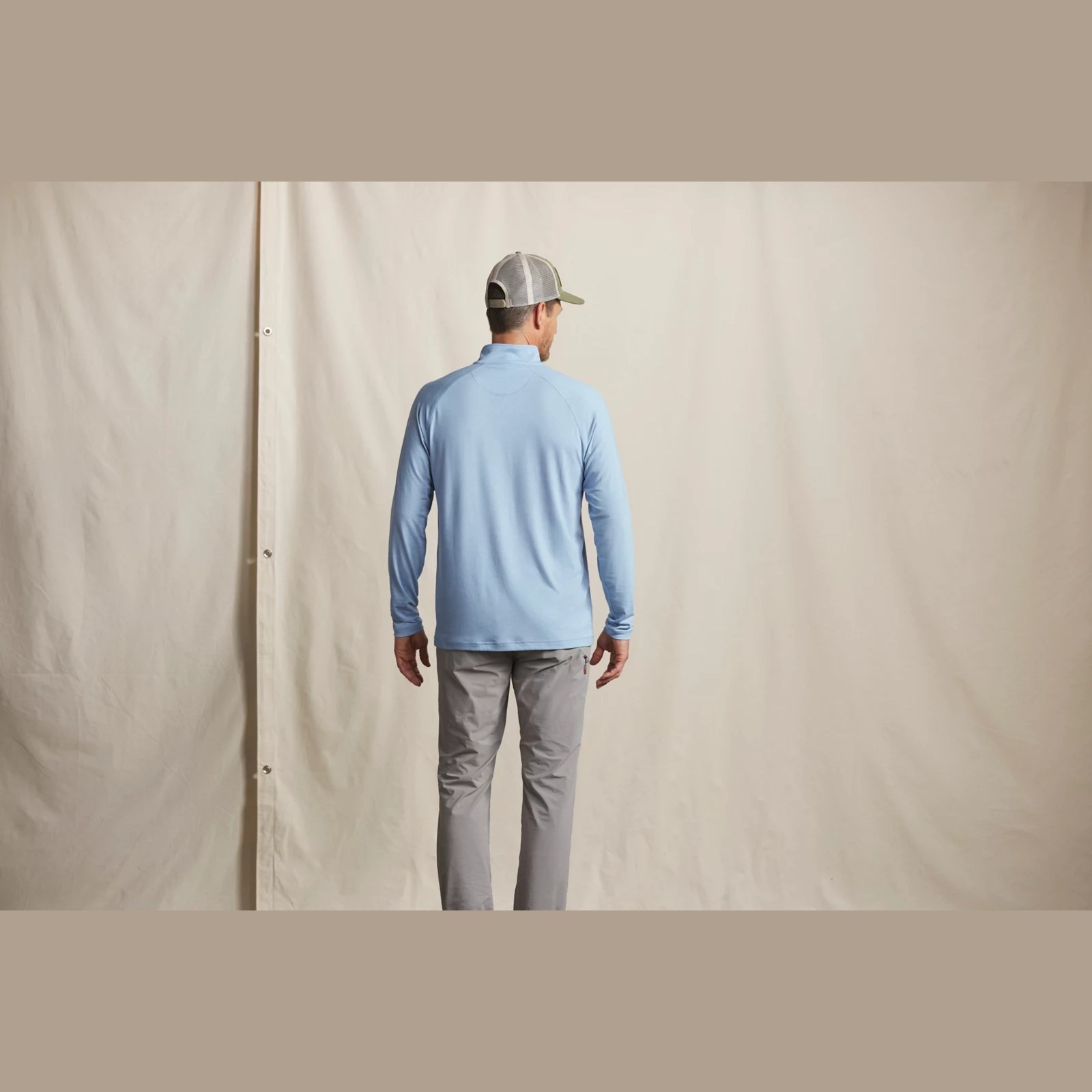 ORVIS Orvis DriCast Quarter Zip - Coastal Blue