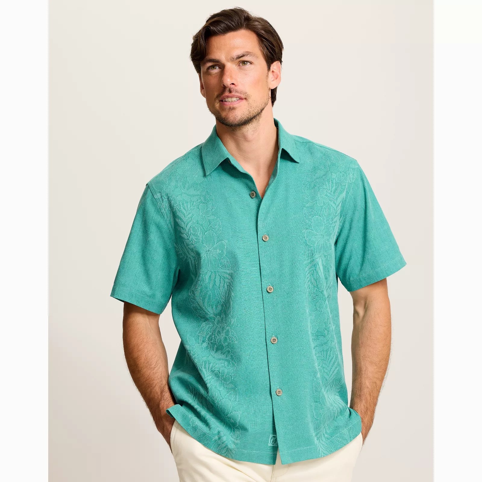 TOMMY BAHAMA Tommy Bahama Kona Luxe Border Camp Shirt