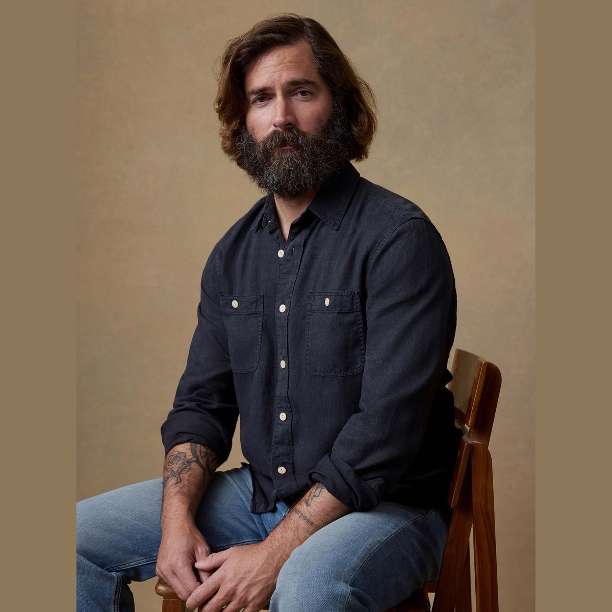 Faherty Tried & True Chambray Workshirt