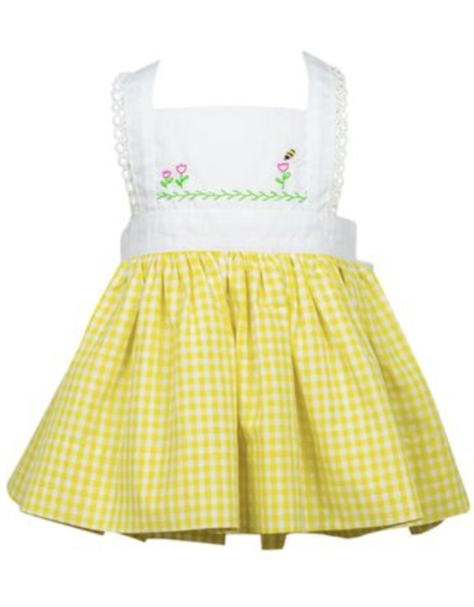 bee pinafore dress