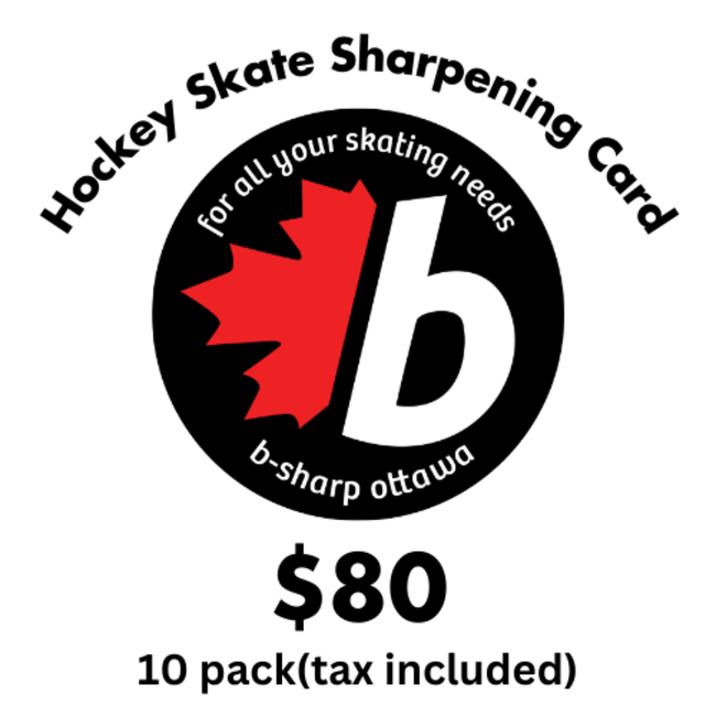 b-sharp ottawa $80 Hockey Sharpening Card