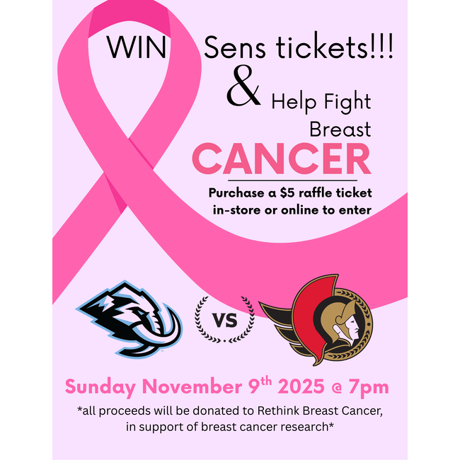 Sens Breast Cancer Raffle