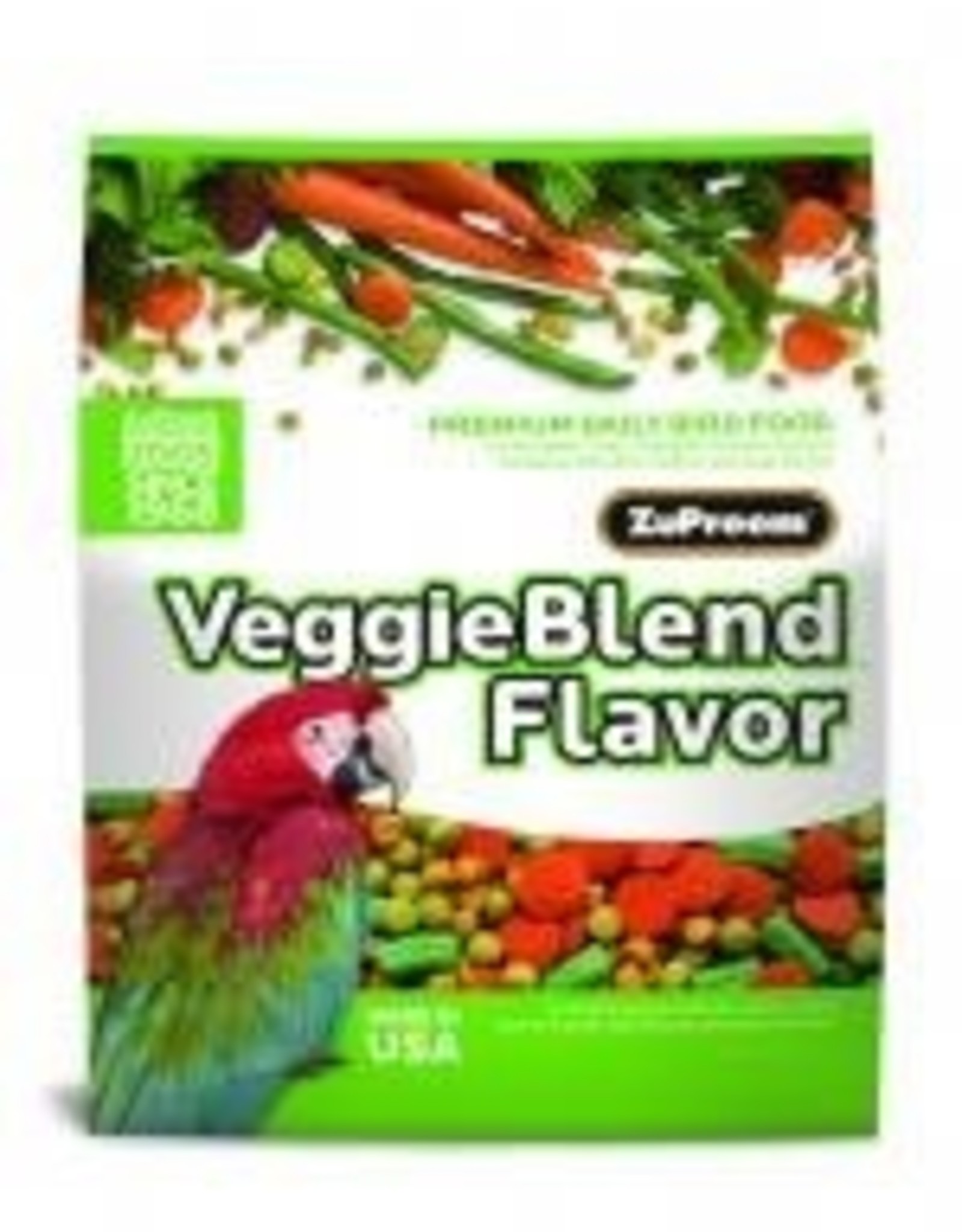 ZUPREEM BIN #44- ZUPREEM- VEGGIE BLEND- PELLETED DIET- 6X6X6- PARROT/CONURE- PER LB