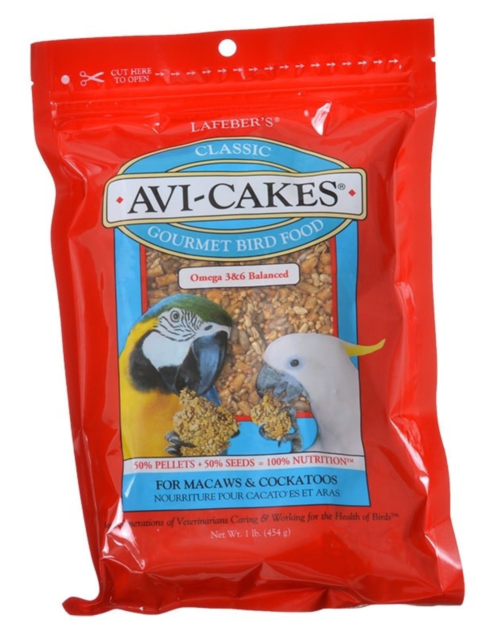 LAFEBER'S LAFEBER'S-  AVI-CAKES- PELLETED DIET/TREAT- 10.5X7X1- 1 LB- MACAW/COCKATOO-CLASSIC