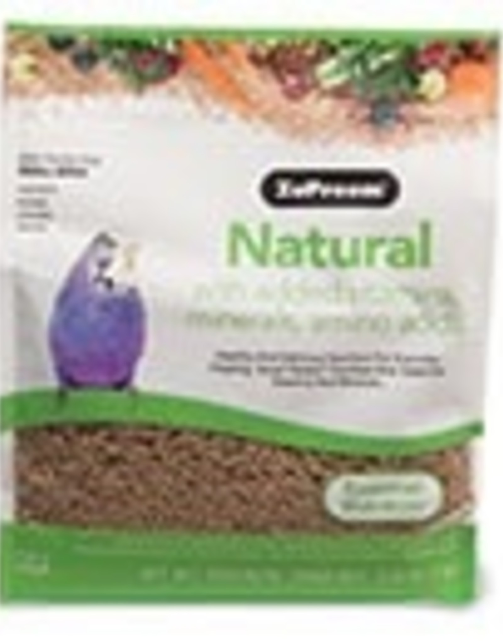 ZUPREEM ZUPREEM- NATURAL- PELLETED DIET- 8X6X3- 2.25 LB- PARAKEET