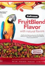 ZUPREEM ZUPREEM- FRUIT BLEND- PELLETED DIET- 10X4X14- 3.5 LB- LARGE PARROT