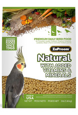 ZUPREEM ZUPREEM- NATURAL- PELLETED DIET- 8X6X3- 2.5 LB- COCKATIEL