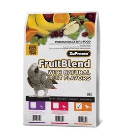 ZUPREEM BIN #33- ZUPREEM- FRUIT BLEND- PELLETED DIET- 35X18X40- 35 LB- MEDIUM