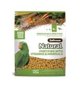 ZUPREEM ZUPREEM- NATURAL- PELLETED DIET- 10X4X14- 3 LB- PARROT/CONURE