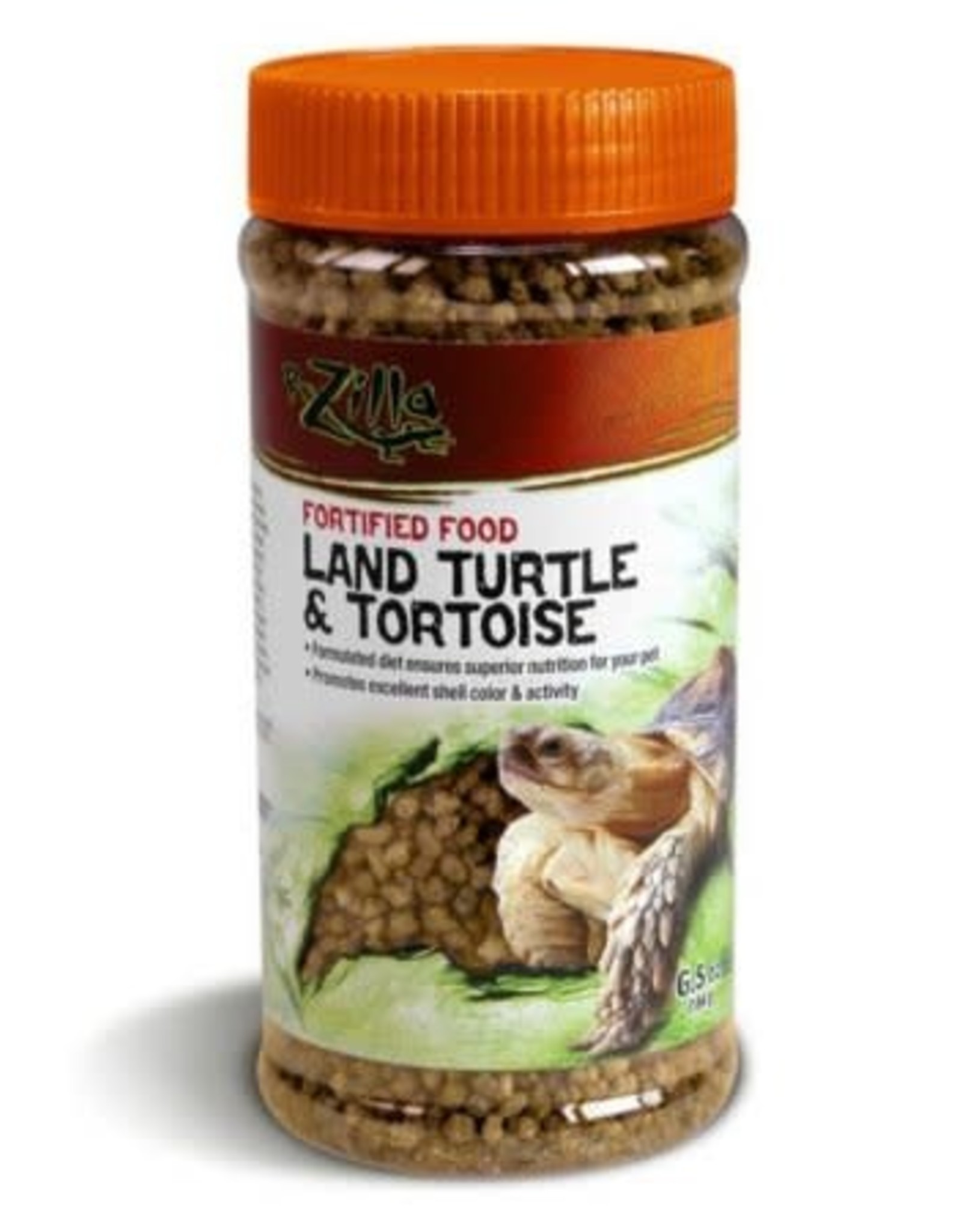 ZILLA PET PRODUCTS ZILLA- FORTIFIED- PELLETED DIET- LAND TURTLE AND TORTOISE- 3X3X6- 6.5 OZ