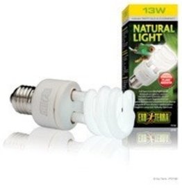 EXO TERRA PT2190- COMPACT- FULL SPECTRUM- DAYLIGHT- BULB- 3X3X4- NATURAL LIGHT- 13W