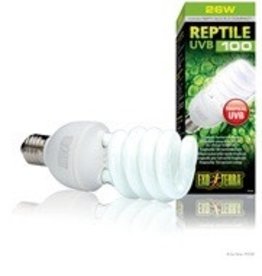 EXO TERRA PT2187- COMPACT- FULL SPECTRUM- BULB- 3X3X4- UVB100- TROPICAL- OPTIMAL- 26W