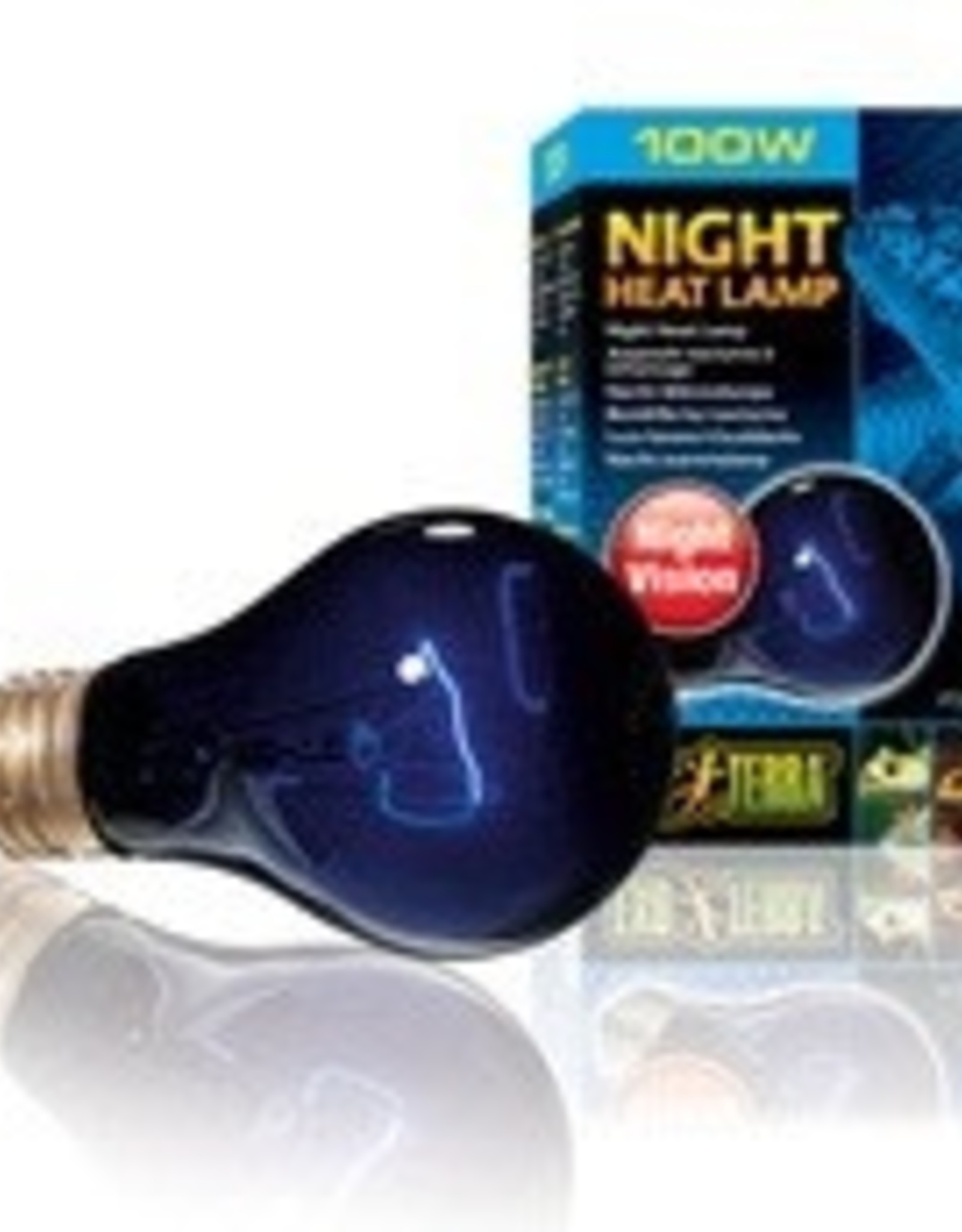 EXO TERRA PT2058- NIGHT HEAT- MOONLIGHT- LAMP/BULB- BLUE GLASS- 3X3X5- 100W