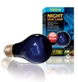 EXO TERRA PT2058- NIGHT HEAT- MOONLIGHT- LAMP/BULB- BLUE GLASS- 3X3X5- 100W