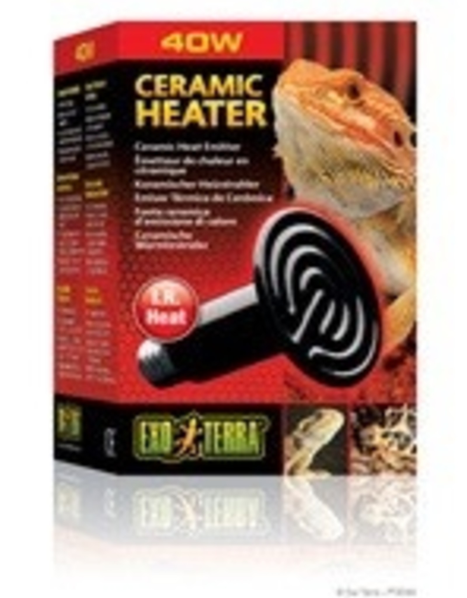 EXO TERRA EXO TERRA- PT2044- CERAMIC HEATER- RADIANT HEAT- 4X4X6- 40W- INFRARED