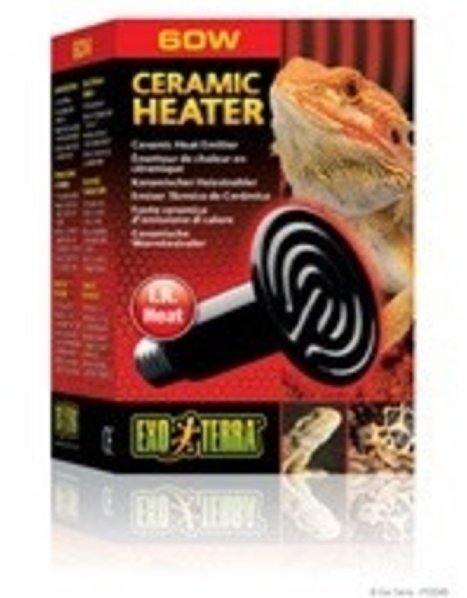 EXO TERRA EXO TERRA- PT2045- CERAMIC HEATER- RADIANT HEAT- 4X4X6- 60W- INFRARED