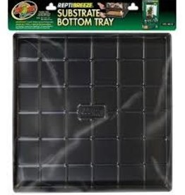 ZOO MED LABORATORIES, INC. ZOO MED- NT-12T- REPTIBREEZE- SCREEN CAGE- SUBSTRATE BOTTOM TRAY- 18X18X2