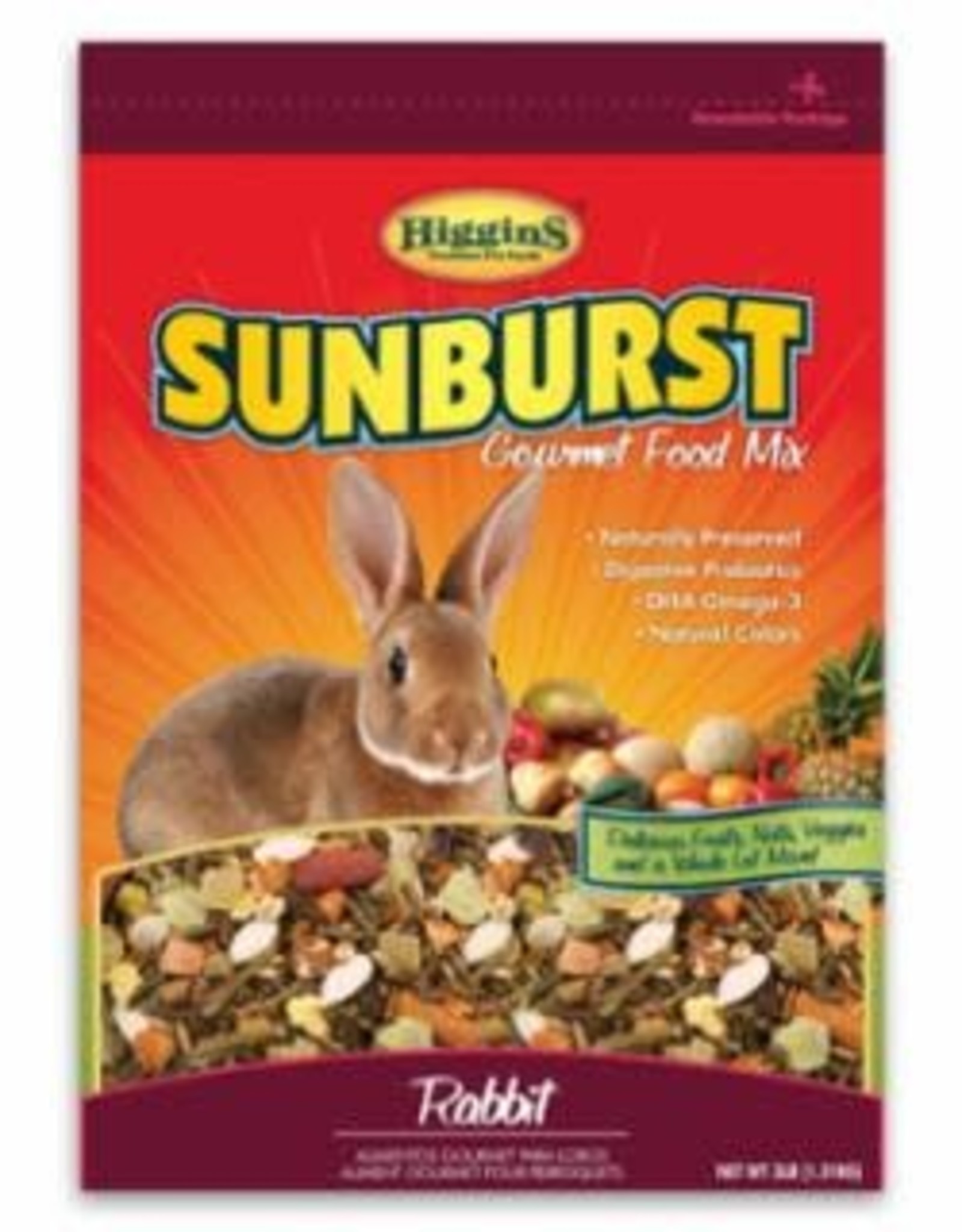 HIGGINS PREMIUM PET FOODS HIGGINS SUNBURST- 12X10X5- RABBIT- 3 LB