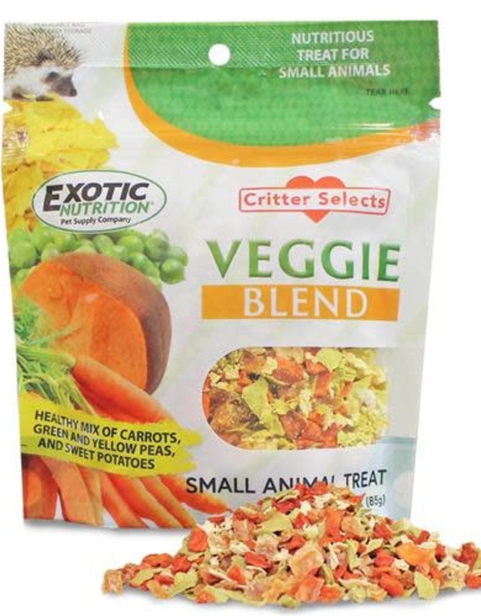 EXOTIC NUTRITION EXOTIC NUTRITION- EN 1541- TREAT- 2X4X6- VEGGIE BLEND 3 OZ
