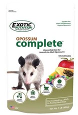 EXOTIC NUTRITION EXOTIC NUTRITION- EN2852- COMPLETE- 6X8X2- OPOSSUM 1 LB *NEW PACKAGING