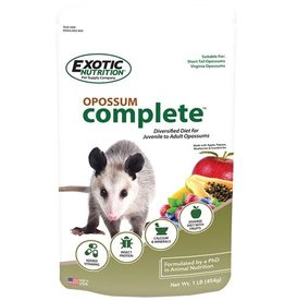EXOTIC NUTRITION EXOTIC NUTRITION- EN2852- COMPLETE- 6X8X2- OPOSSUM 1 LB *NEW PACKAGING