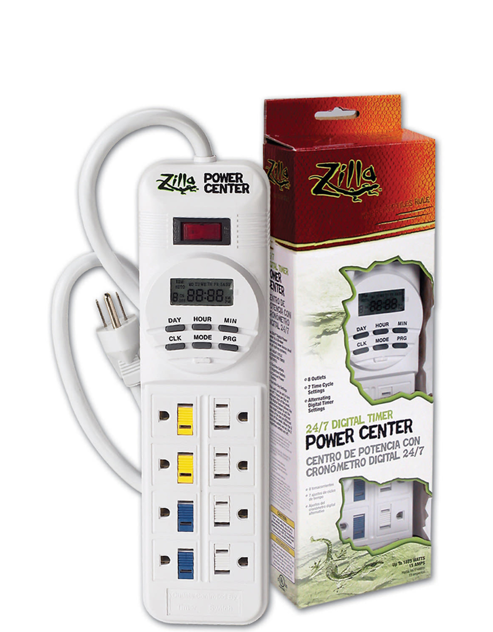 ZILLA PET PRODUCTS ZILLA POWER CENTER DIGITAL TIMER 13X4X2 Rhonda