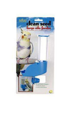 JW PET COMPANY JW- 31322- BIRD- INSIGHT- CLEAN SEED SILO- BIRD FEEDER- 2X2X8- LARGE